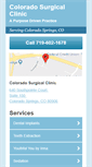 Mobile Screenshot of coloradosurgicalclinic.net